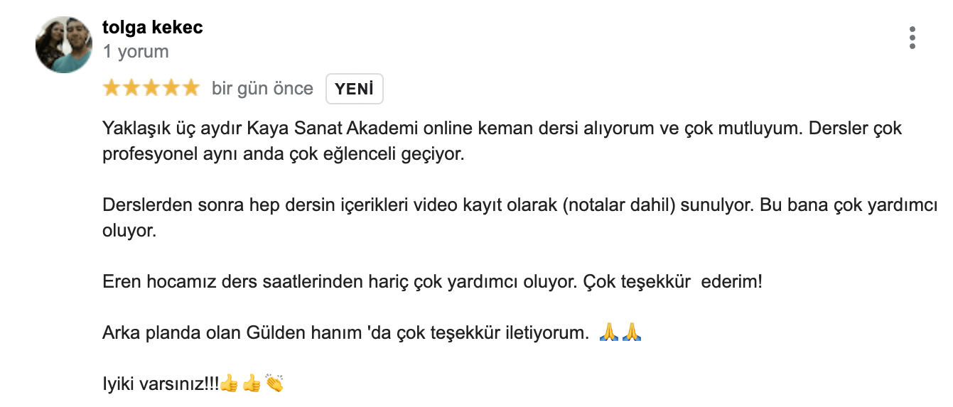 online keman kursu
