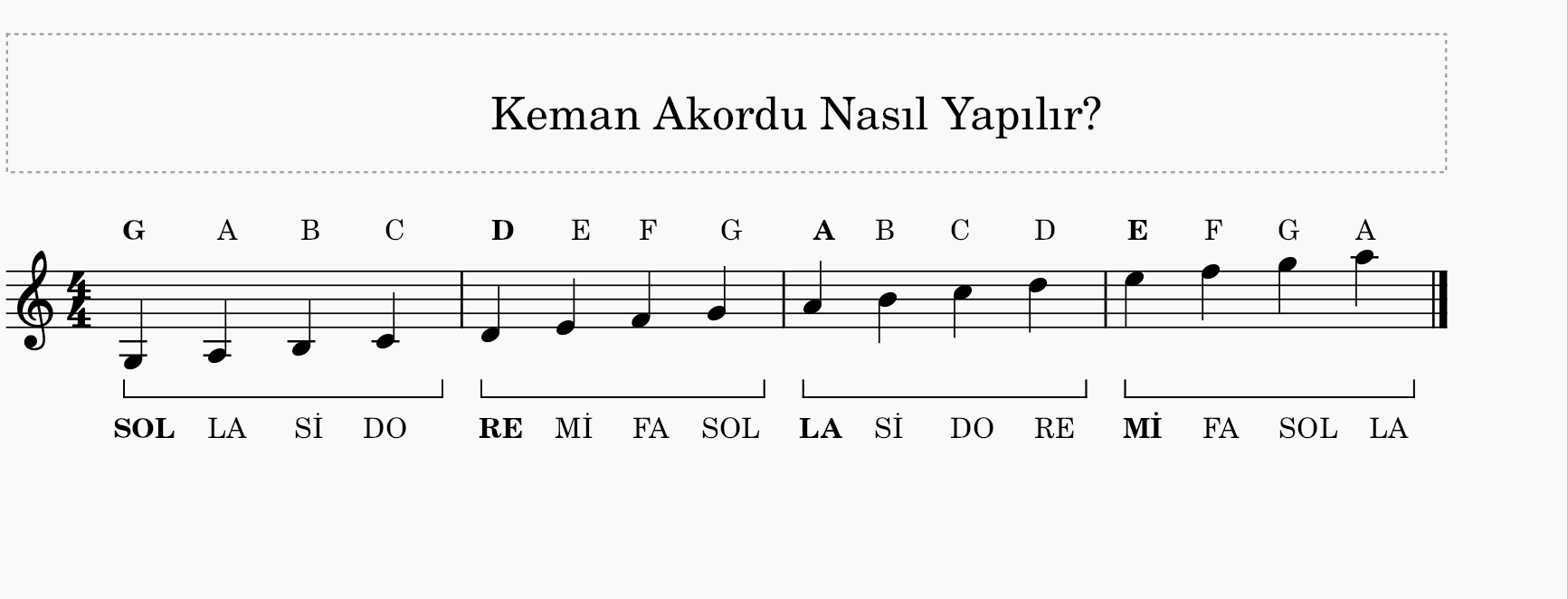 Keman Akordu Nasıl Yapılır